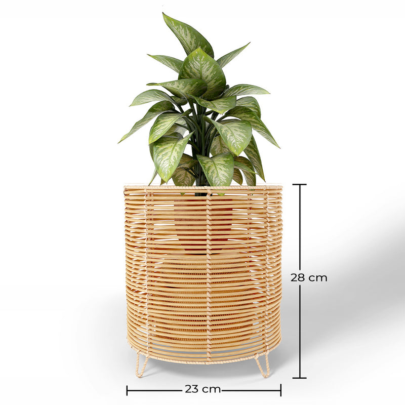 Vaso de chão redondo - design boho - 28 CM - Laers