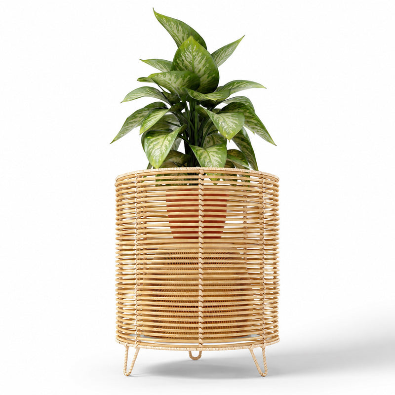 Vaso de chão redondo - design boho - 28 CM - Laers