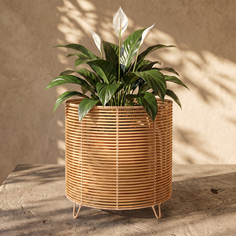 Vaso de chão redondo - design boho - 28 CM - Laers