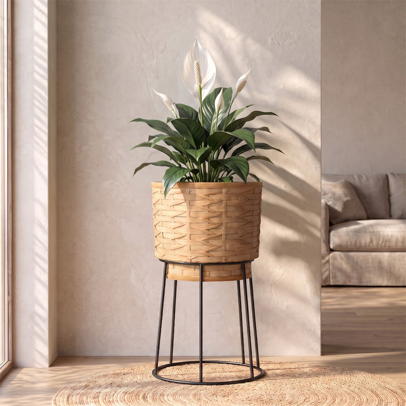 Ronde plantenbak voor op de vloer - bohemien ontwerp - Aventura