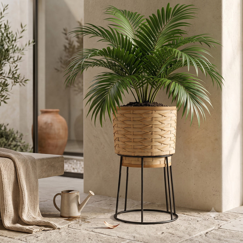 Ronde plantenbak voor op de vloer - bohemien ontwerp - Aventura