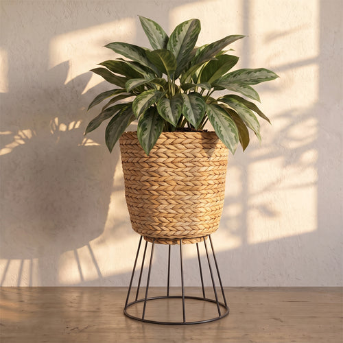 Round Floor Planter - Boho Design - 46 CM - Firna
