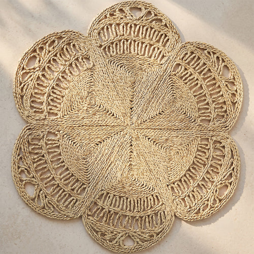 Tapete redondo de juta - Boho Bali - 120 CM - Niluh