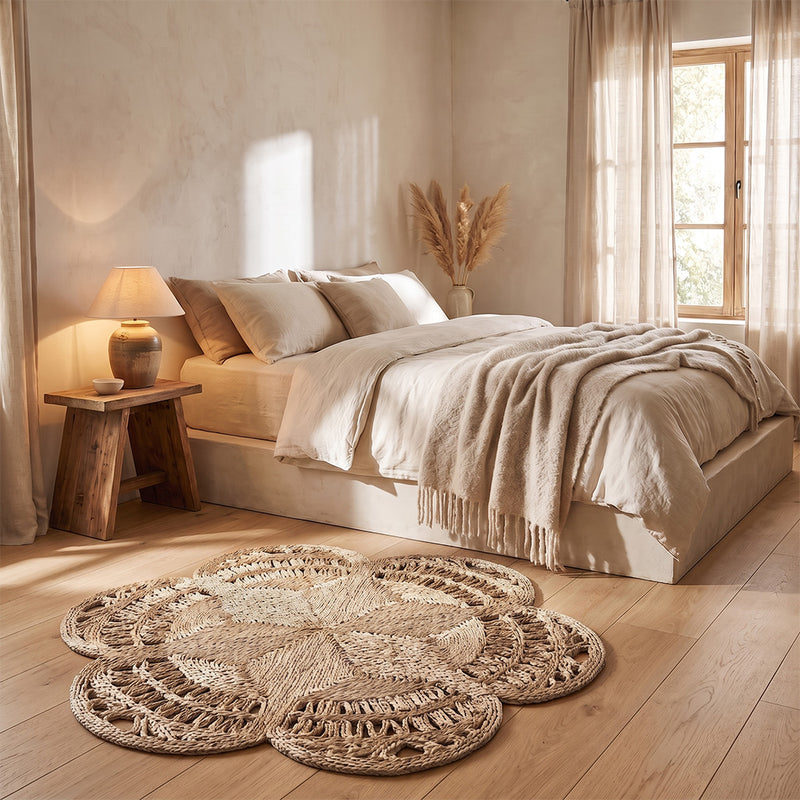 Tappeto rotondo in juta - Boho Bali - 150 CM - Niluh