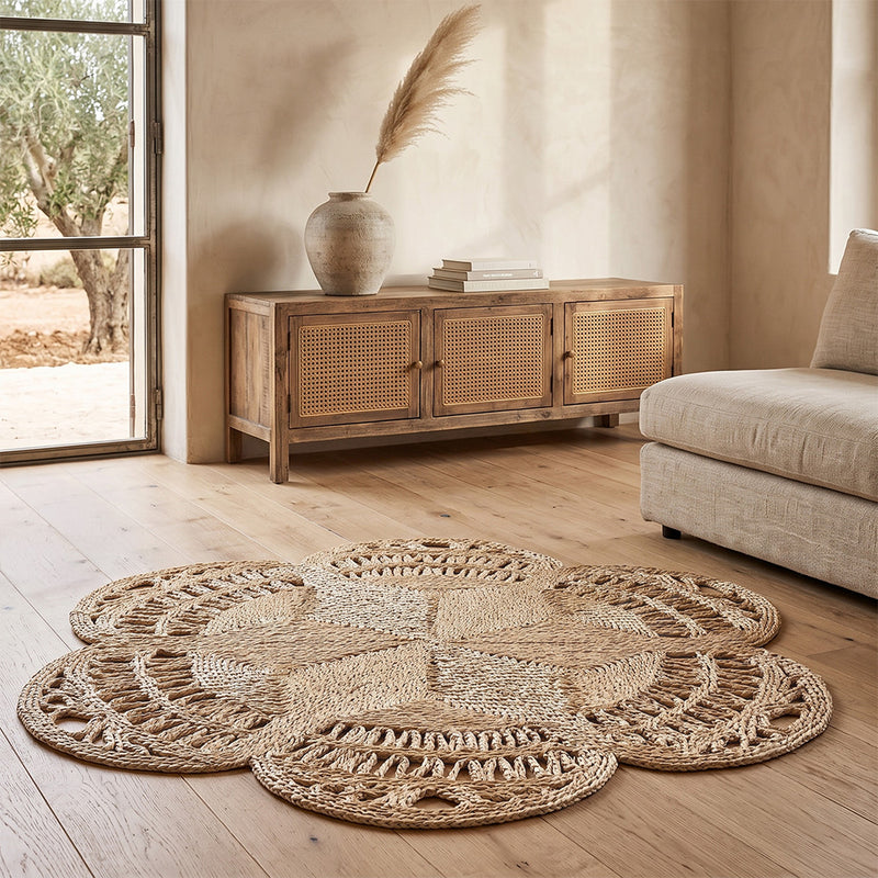 Tappeto rotondo in juta - Boho Bali - 150 CM - Niluh