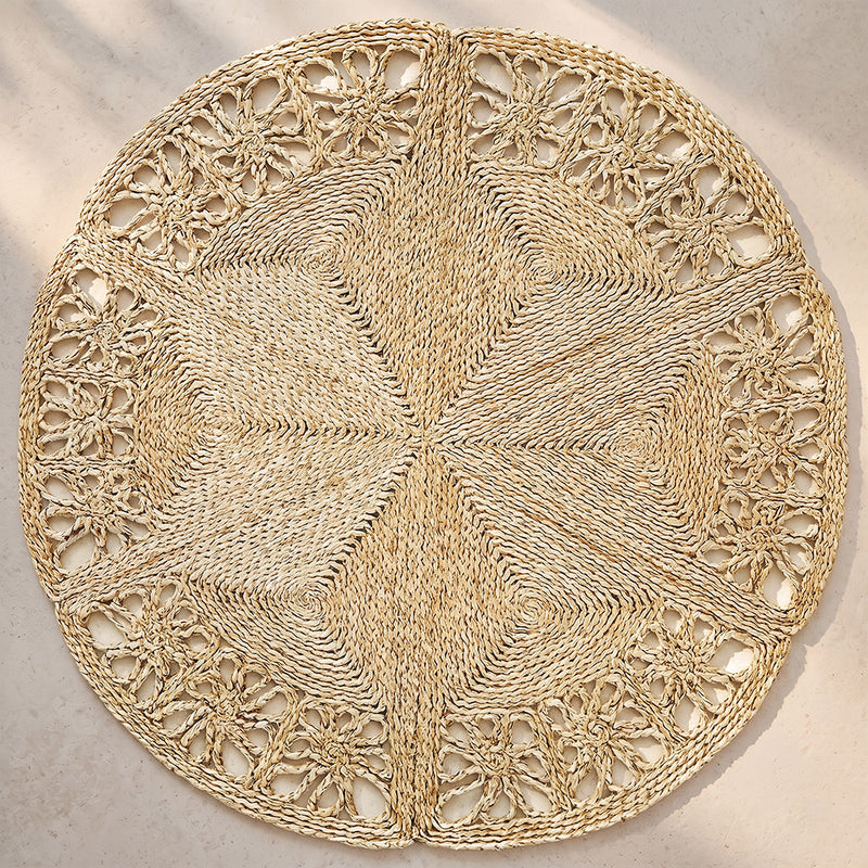 Rond jute vloerkleed - Boho Bali - 100 CM - Bilú