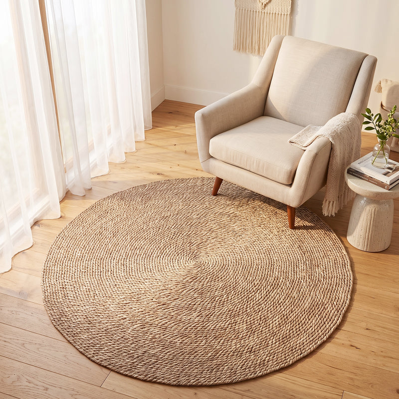 Tapete redondo de juta - Boho Bali - 100 CM - Yuri