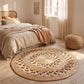 Rundt jutevævet tæppe – Boho Bali – 120 CM – Ilya