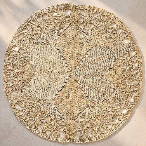 Tapete redondo de juta - Boho Bali - 120 CM - Bilú