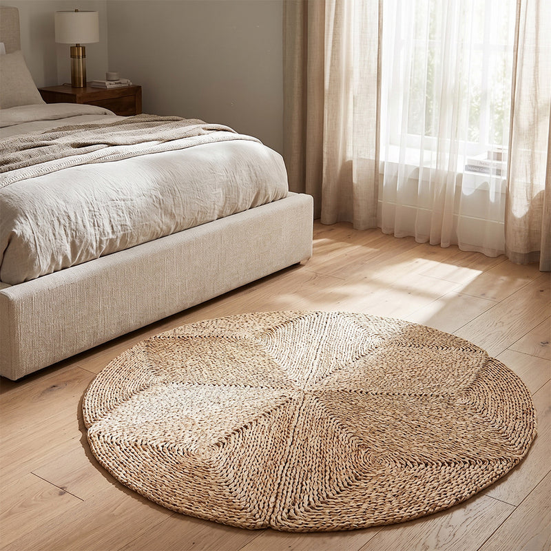 Rundt jutevævet tæppe – Boho Bali – 120 CM – Gabba