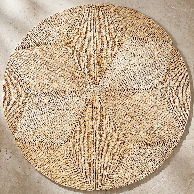 Rundt jutevævet tæppe – Boho Bali – 120 CM – Gabba