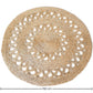 Rundt jutevævet tæppe – Boho Bali – 150 CM – Ilya