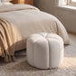Pouf rotondo in tessuto bouclé - Harley