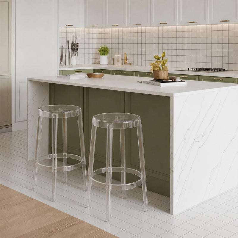 Sgabello dal design trasparente - 65cm - Arthur