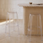 Banco de design transparente - 75cm - Arthur
