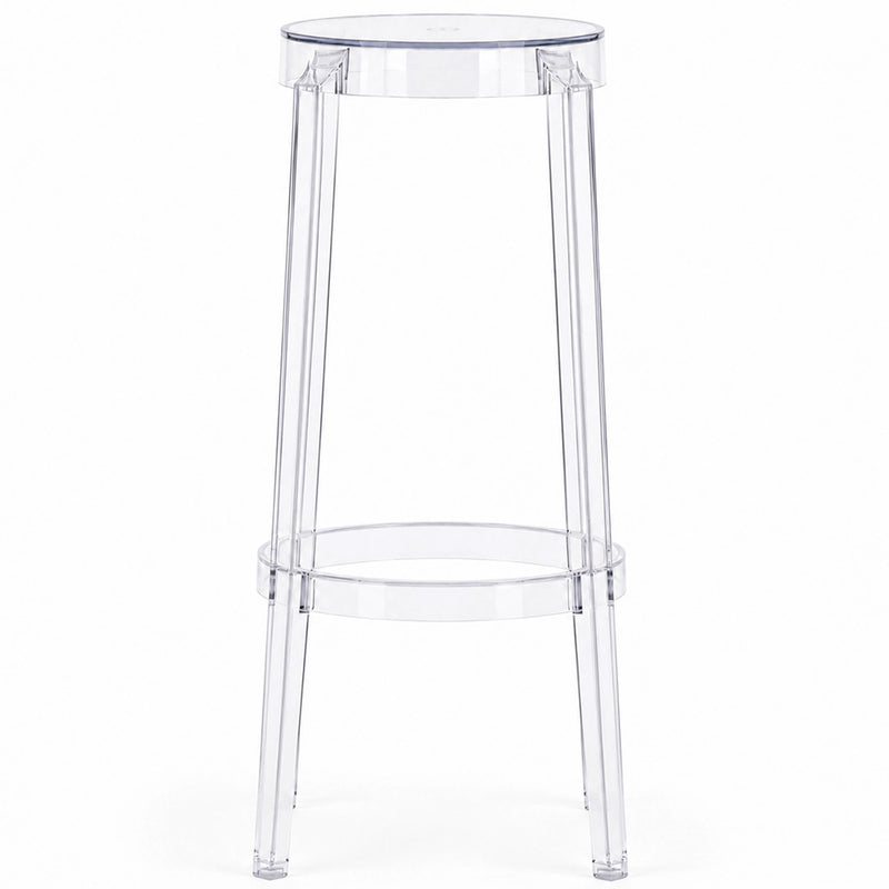 Banco de design transparente - 75cm - Arthur