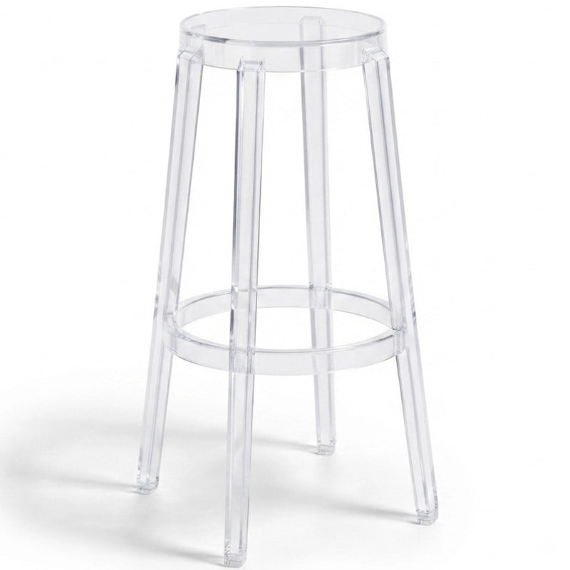 Banco de design transparente - 75cm - Arthur