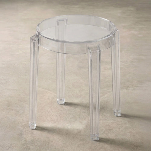 Stool Low Transparent - 47cm - Victoria Queen