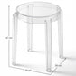 Sgabello Basso Trasparente - 47cm - Victoria Queen