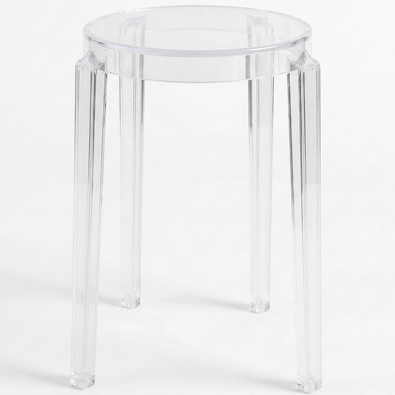 Sgabello Basso Trasparente - 47cm - Victoria Queen