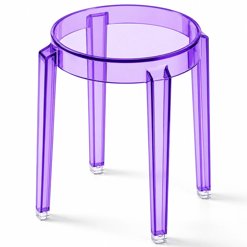Sgabello Basso Trasparente - 47cm - Victoria Queen