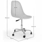 Chaise de bureau avec roulettes - Chaise de bureau pivotante - Denisse