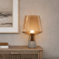 Lampe aus Stein und Rauchglas – Silas