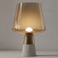Lampe aus Stein und Rauchglas – Silas