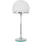 Lampada da scrivania Nauhas - rame cromato/vetro opalino