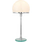 Lampada da scrivania Nauhas - rame cromato/vetro opalino