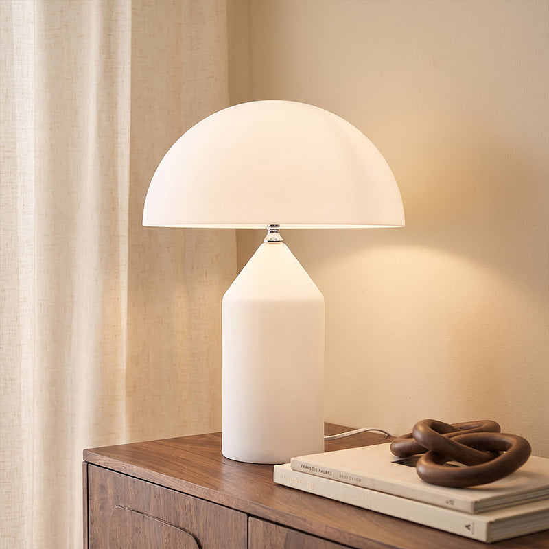 Modern White Table Lamp - Minimalist & Elegant Design - Yulene