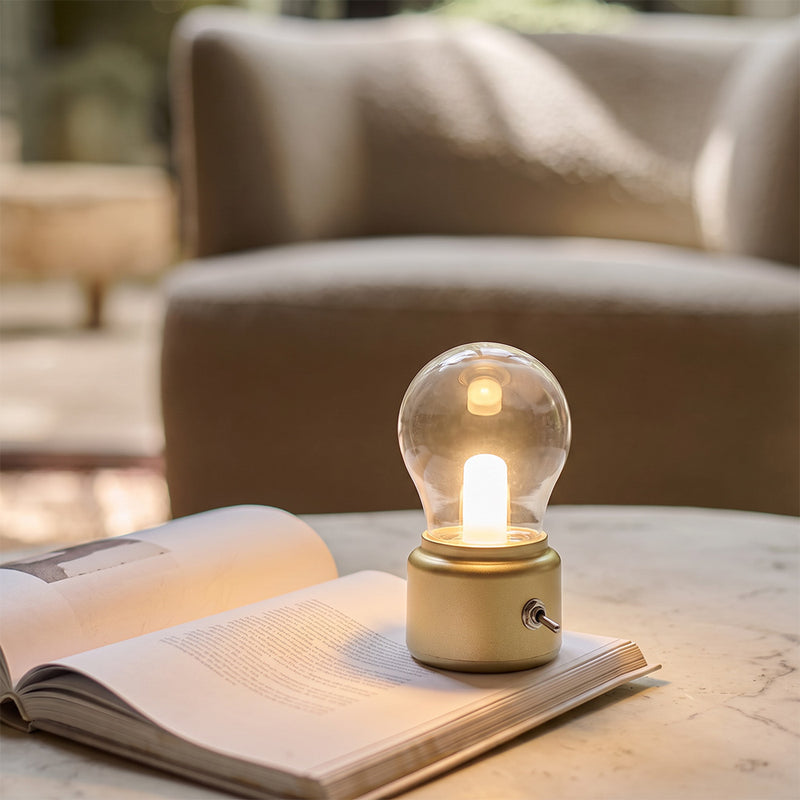 Vintage genopladelig transportabel lampe – Vintage