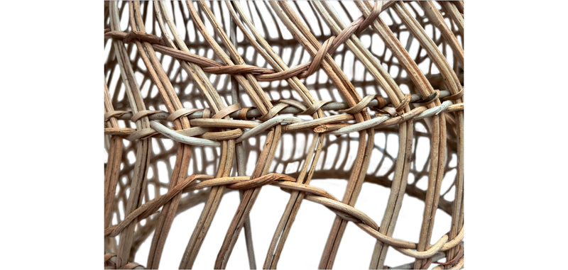 Lampe de Plafond en Rotin - Lampe Suspendue stile Boho Bali - 60cm - Hoa