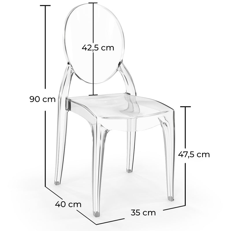 Dining Chair Transparent - Victoria  Style - gallery 9