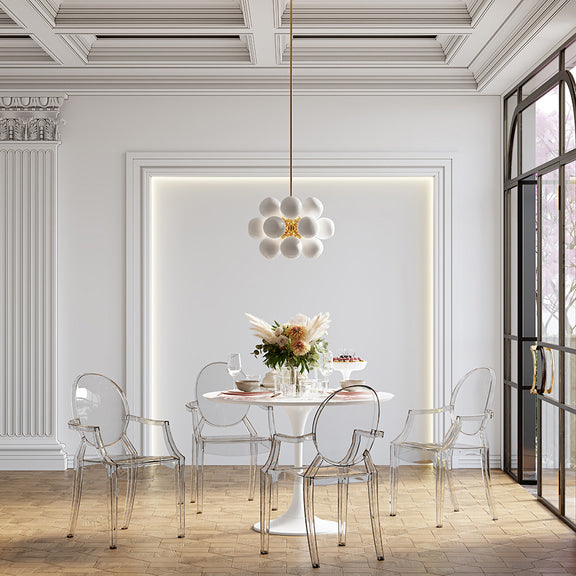 Round dining table 110 cm with MDF tabletop and metal base – Modern and elegant design - gallery 6