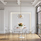 Round dining table 110 cm with MDF tabletop and metal base – Modern and elegant design - gallery 6