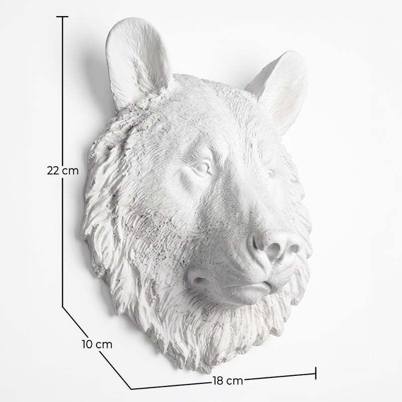 Decoración de pared - Cabeza de oso blanco - Uka
