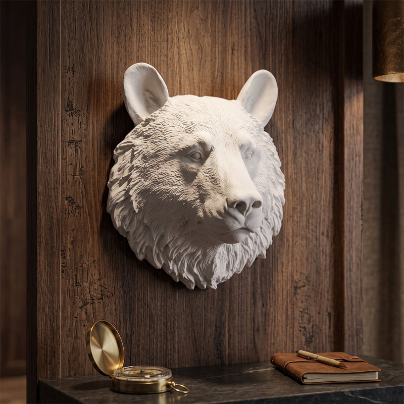 Decoración de pared - Cabeza de oso blanco - Uka