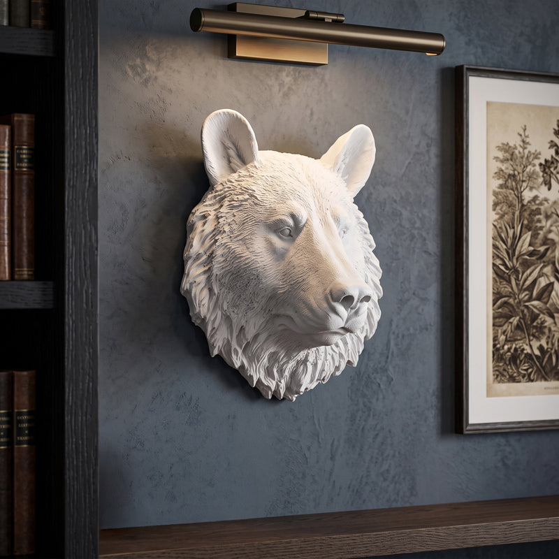 Decoración de pared - Cabeza de oso blanco - Uka