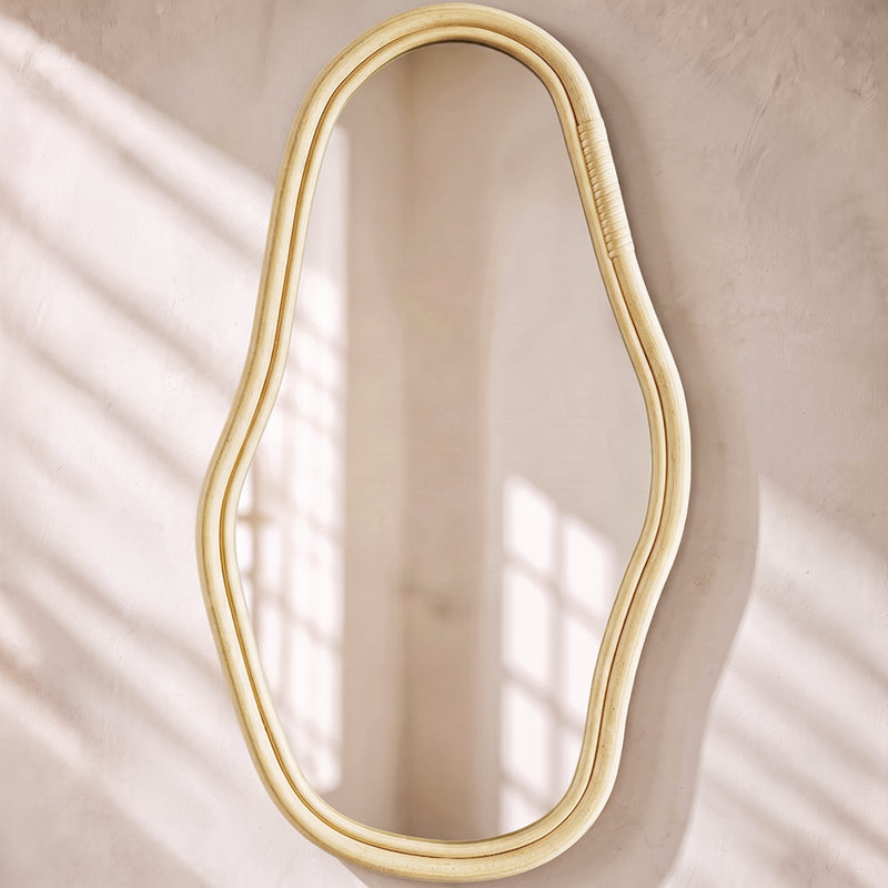 Specchio da parete in rattan - 71 CM - Kala