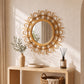 Specchio da parete - Design rotondo Boho Bali (60 cm) - Miu