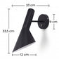 Lámpara de pared Narn - Acero