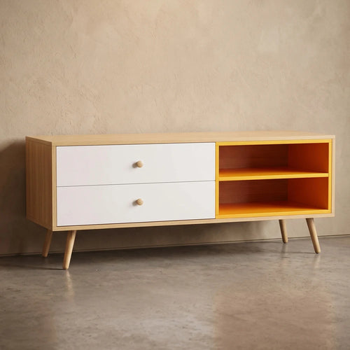 Wooden TV Stand - Scandinavian Design - Lenark